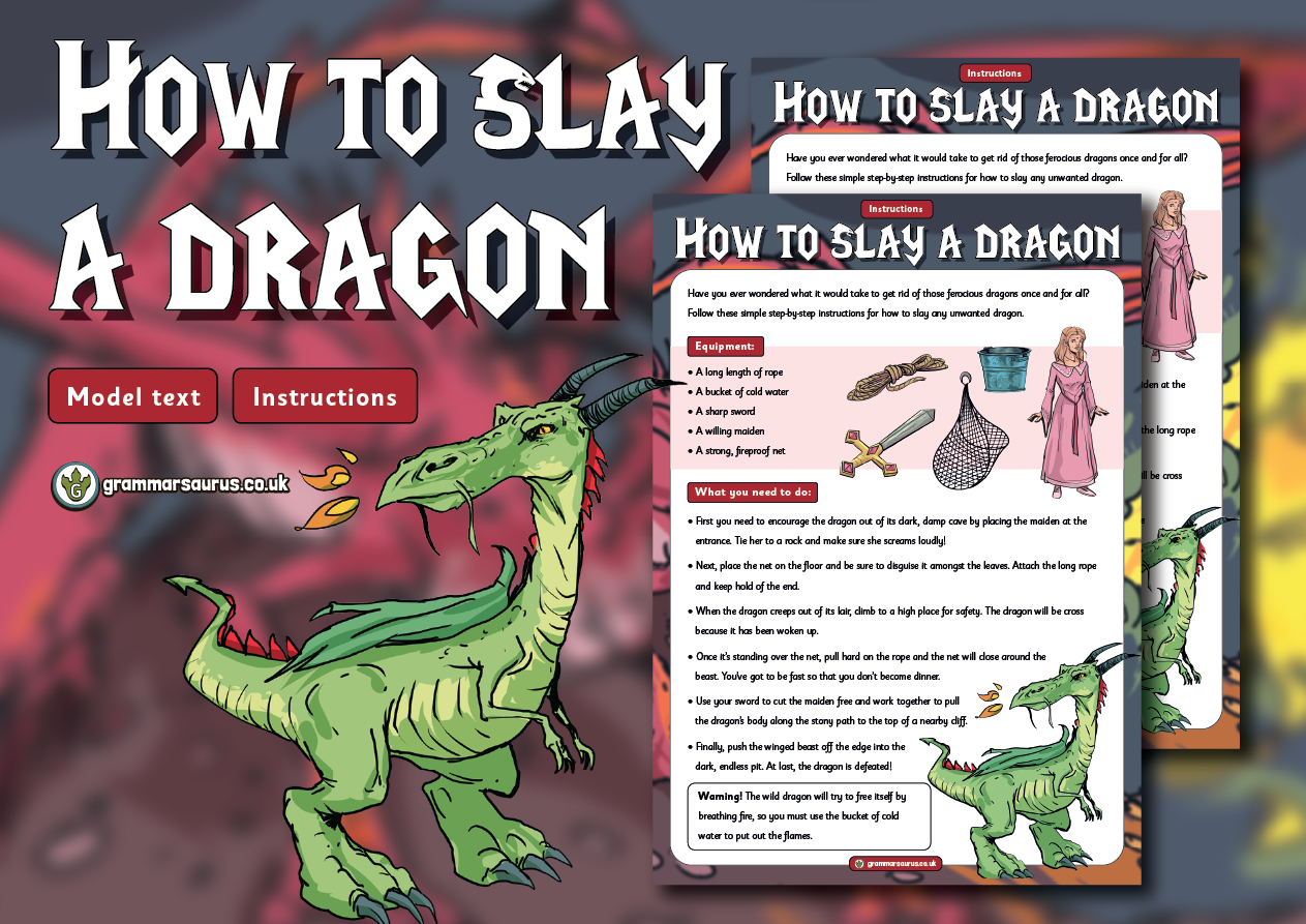 Year Model Text Instructions How To Slay A Dragon Gbsct P