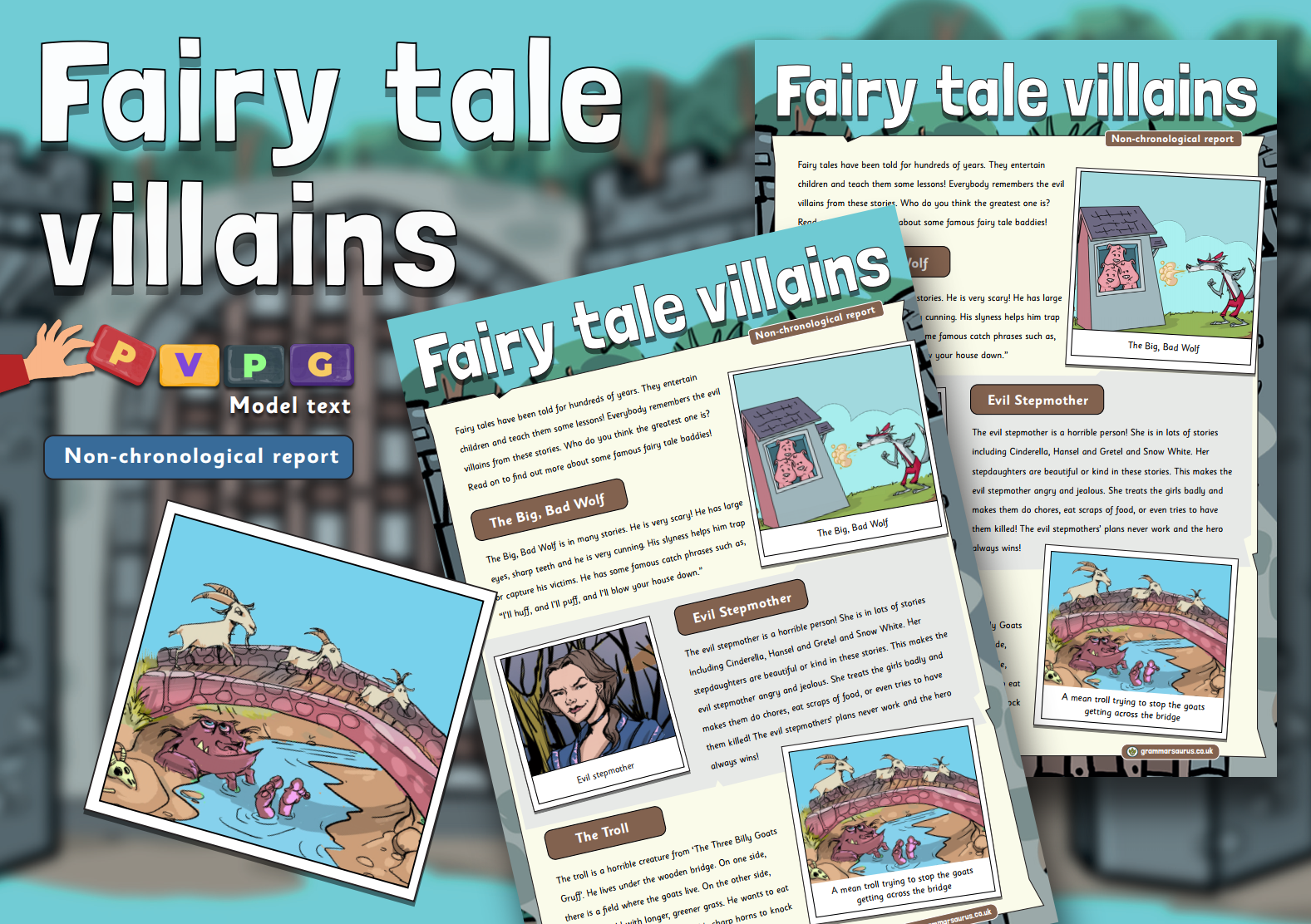 Year Pvpg Model Text Non Chronological Report Fairy Tale Villains