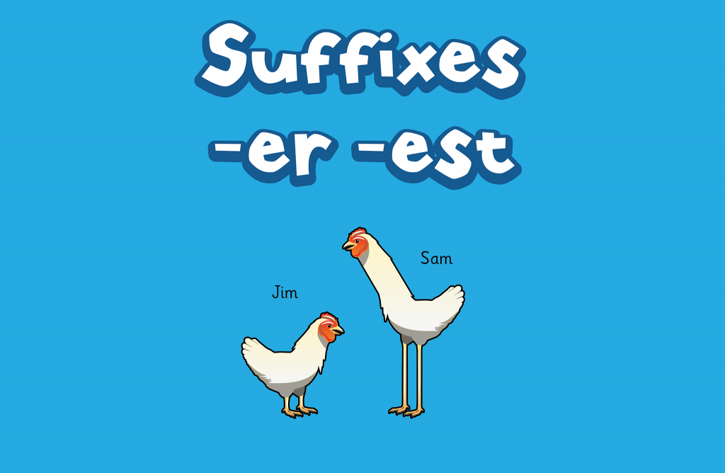 phonics ks2 worksheet Grammarsaurus Adding suffixes    and the est  er