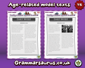 Year 6 Newspaper Report Model Text (annotated and blank ...