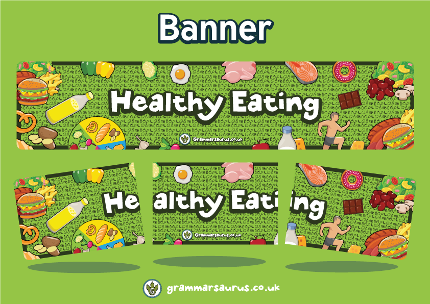 Science Animals including Humans Healthy Eating Banner 