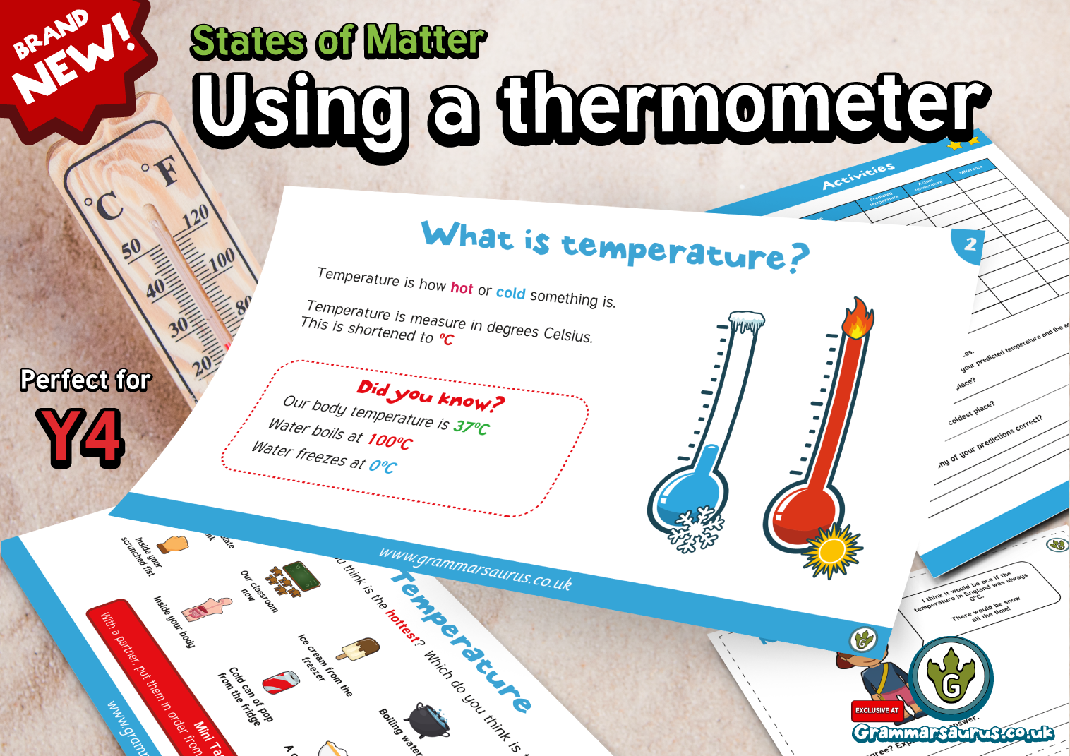 Year 4 Science States of Matter Using a Thermometer Lesson 3