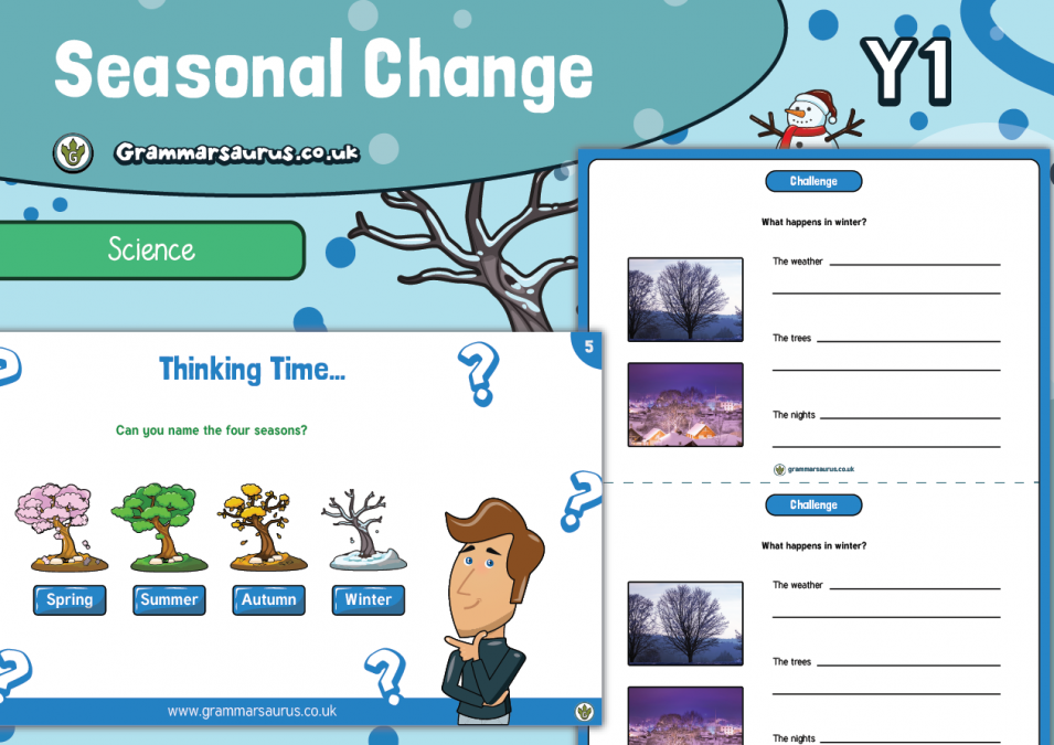 Year 1 Science Seasonal Changes Winter Grammarsaurus