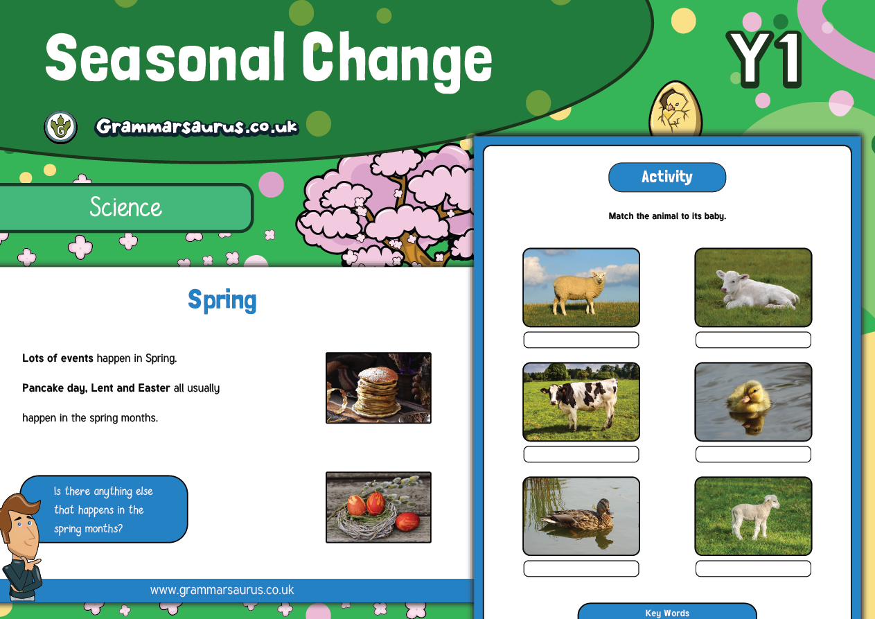 Year 1 Science Seasonal Changes Spring Grammarsaurus