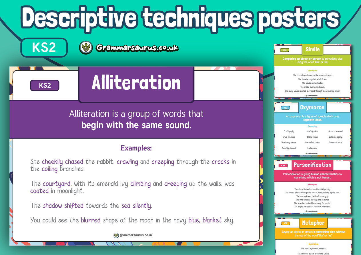 ks2-grammar-descriptive-techniques-poster-pack-grammarsaurus