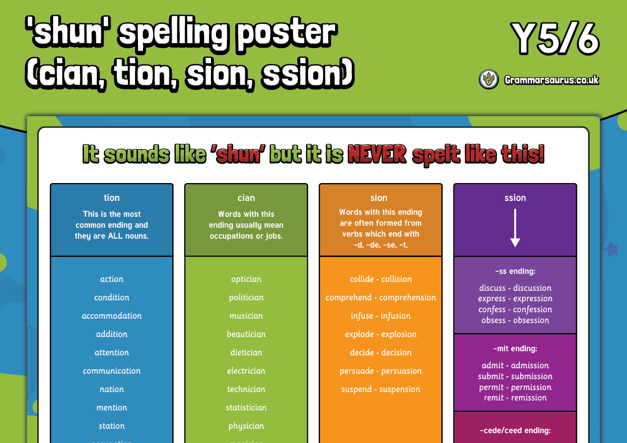 year-5-6-shun-spelling-poster-cian-tion-sion-ssion-grammarsaurus