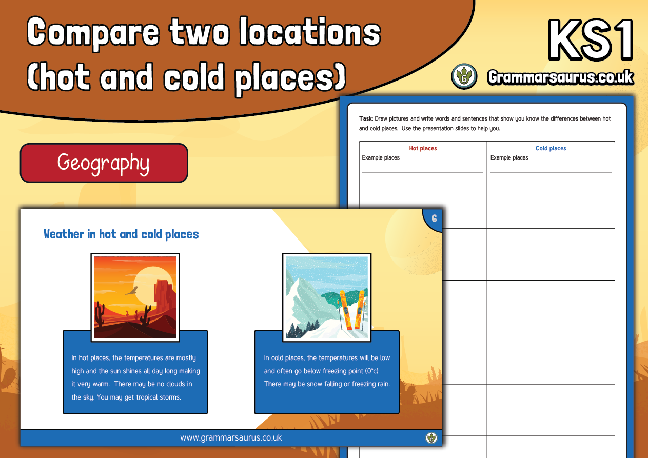 ks1 geography comparing hot and cold locations grammarsaurus