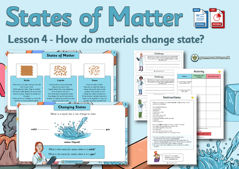 Year 4 Science - States of Matter - How do materials change state ...