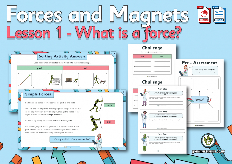 Year 3 Forces And Magnets - Grammarsaurus