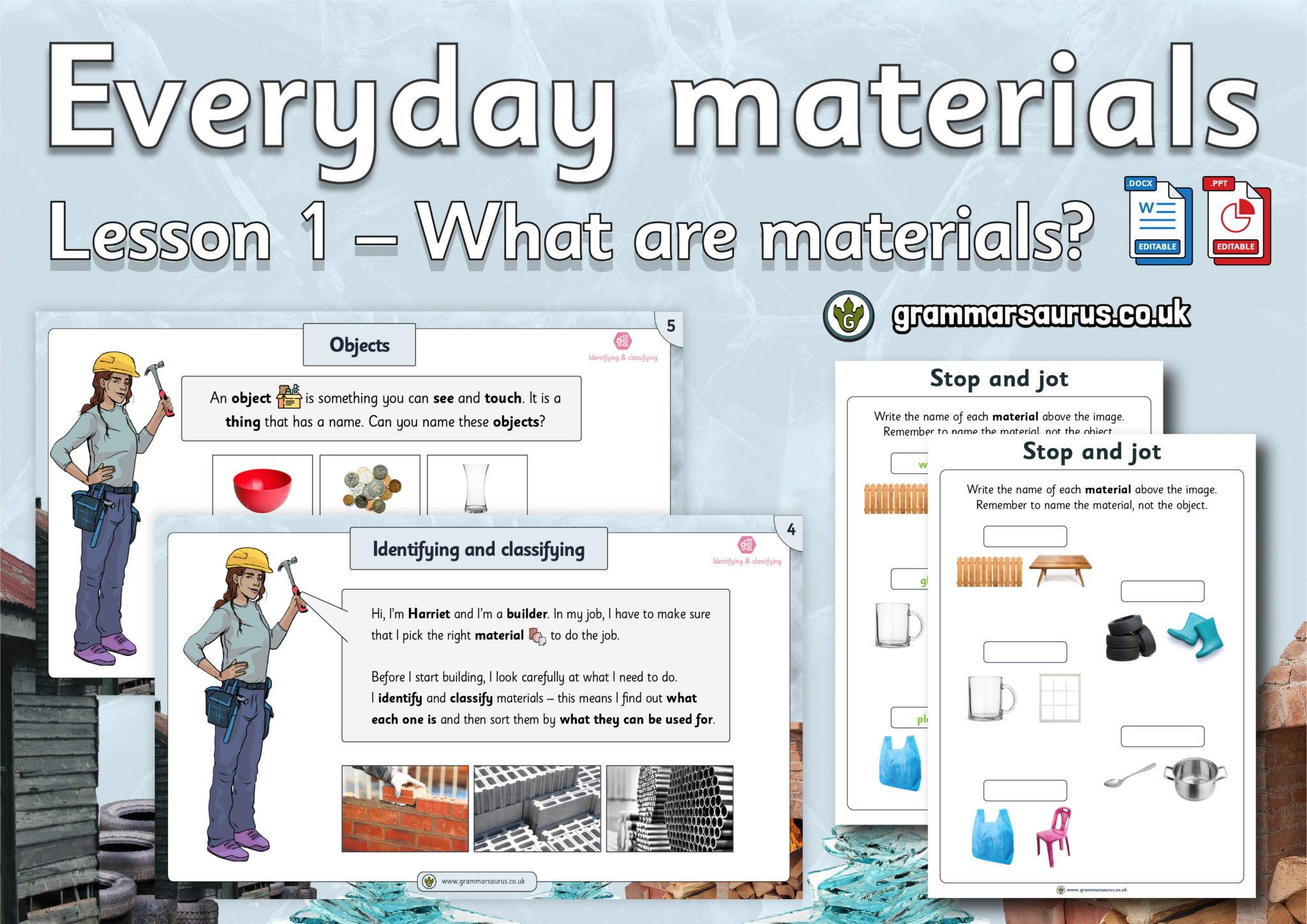 Year 1 Science - Everyday materials - What are materials? Lesson 1 ...