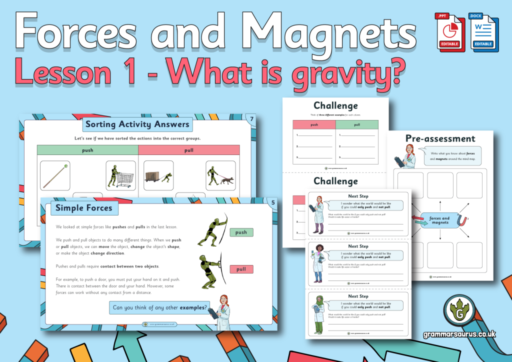 Year 3 Forces And Magnets - Grammarsaurus