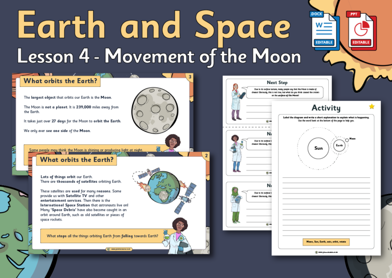 Year 5 Science - Earth and Space - Movement of the Moon - Lesson 4 ...