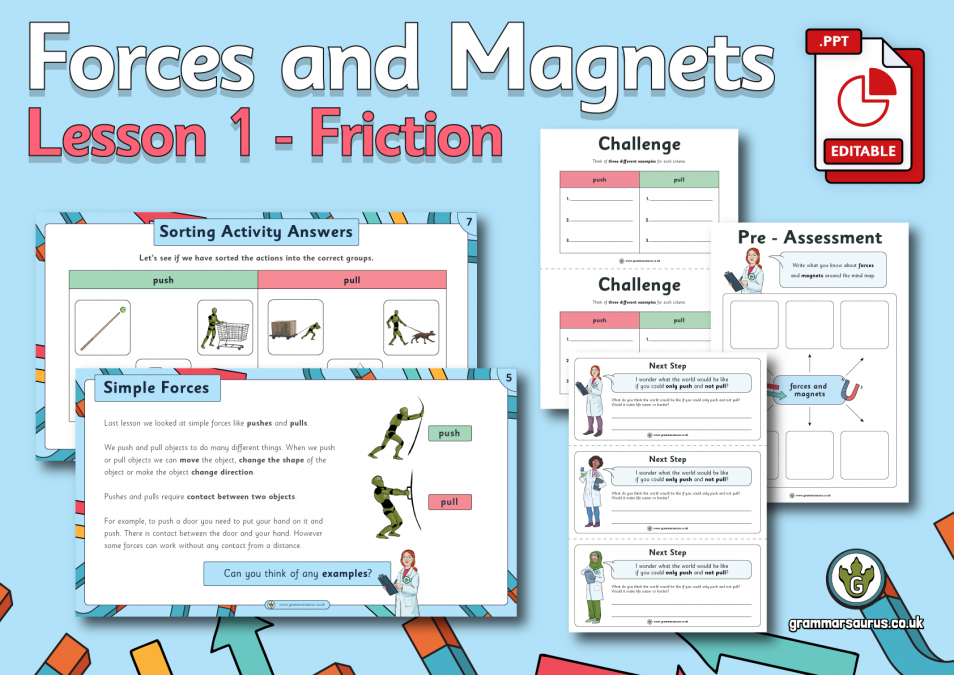 Year 3 Forces And Magnets - Grammarsaurus