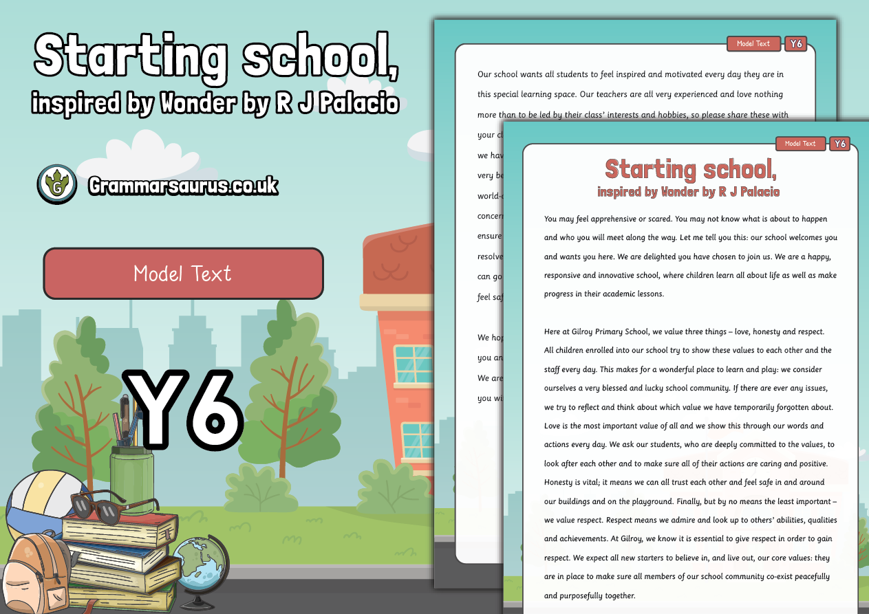 year-6-model-text-narrative-starting-school-grammarsaurus