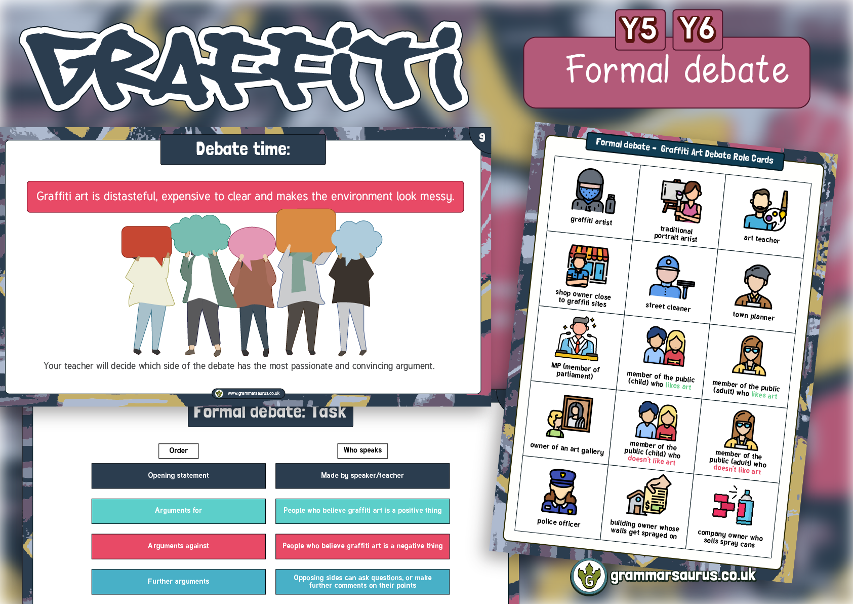 Year 5/6 Art Banksy Formal Debate About Graffiti Art Grammarsaurus