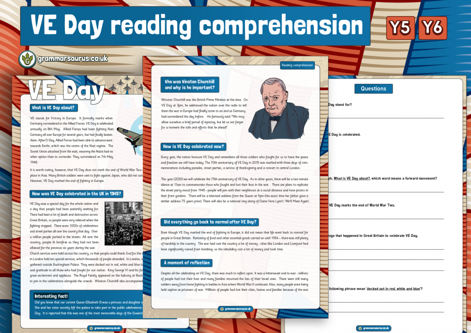 ks2 history ve day activity booklet grammarsaurus