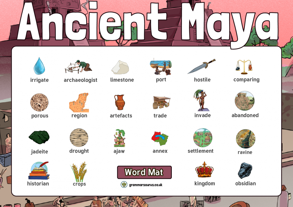 history-ancient-maya-word-mat-grammarsaurus