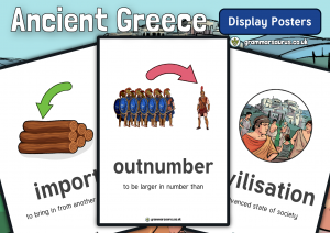 History - Ancient Greece Display Posters - Grammarsaurus