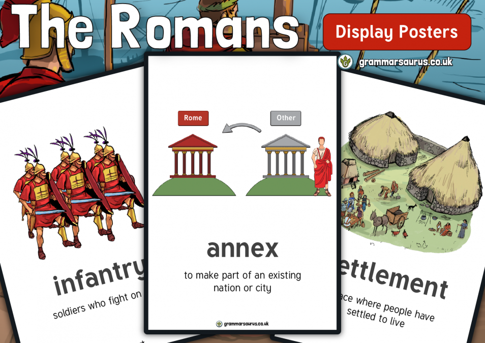 History - The Romans Display Posters - Grammarsaurus
