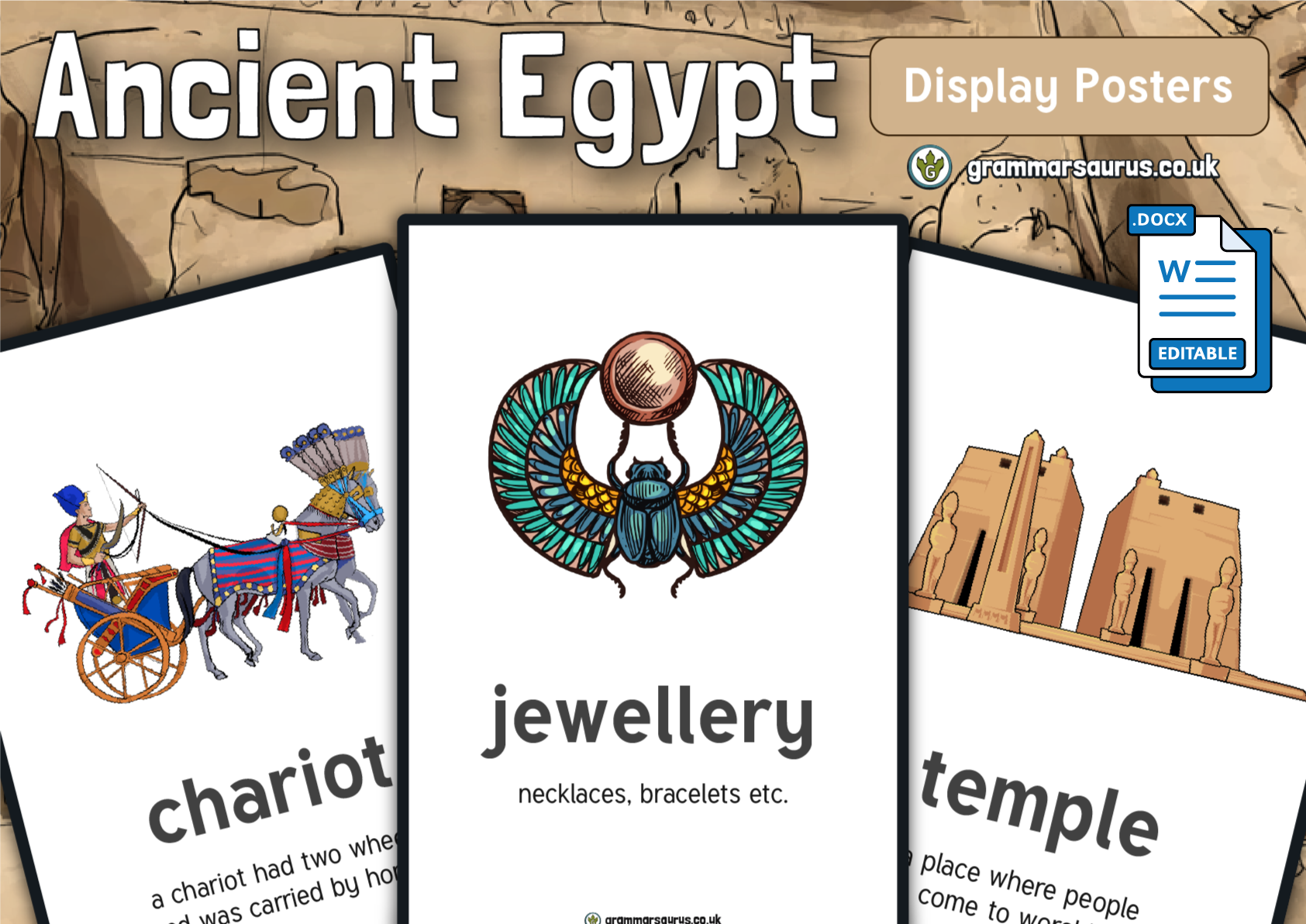 History - Ancient Egypt Display Posters - Grammarsaurus