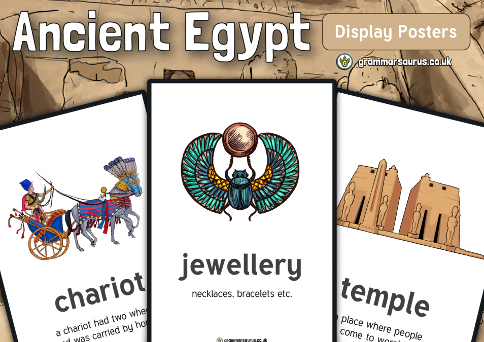 History Ancient Egypt Display Posters Grammarsaurus
