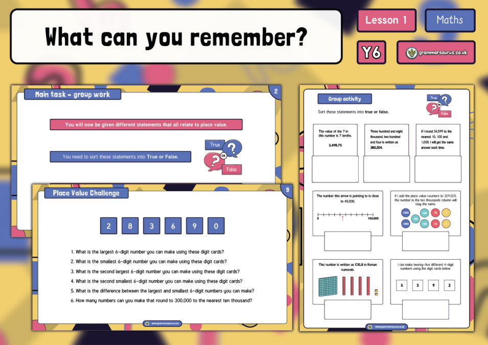 year 6 place value what can you remember lesson 1 grammarsaurus