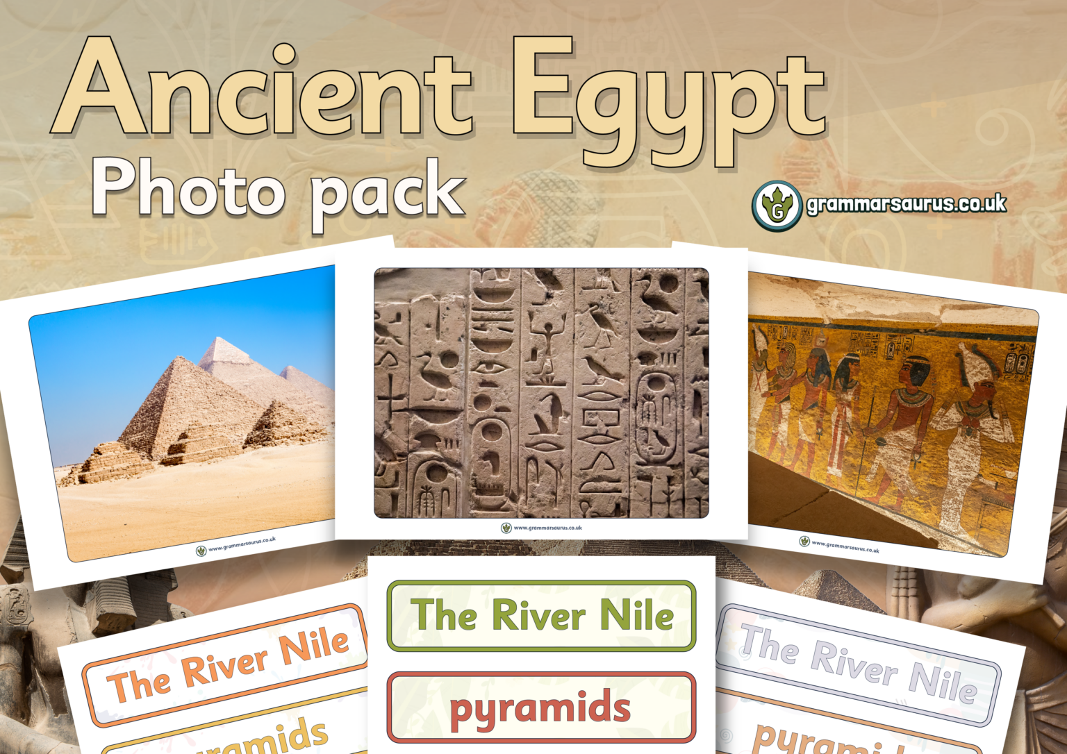 Year 3 History – Ancient Egypt – Photo pack - Grammarsaurus