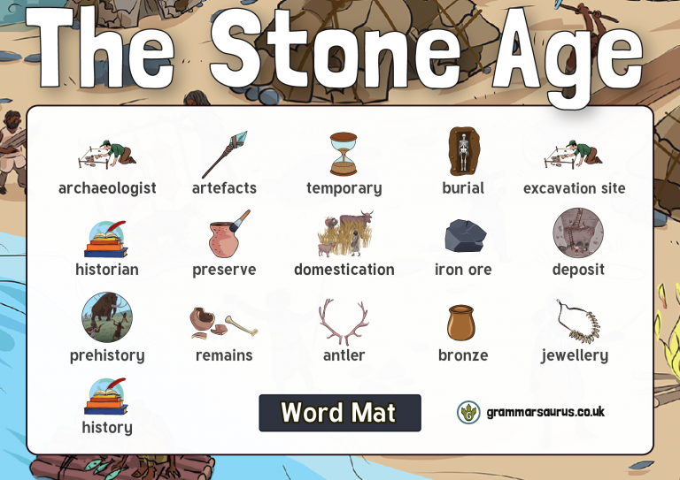 Stone Age, Bronze Age and Iron Age Grammarsaurus