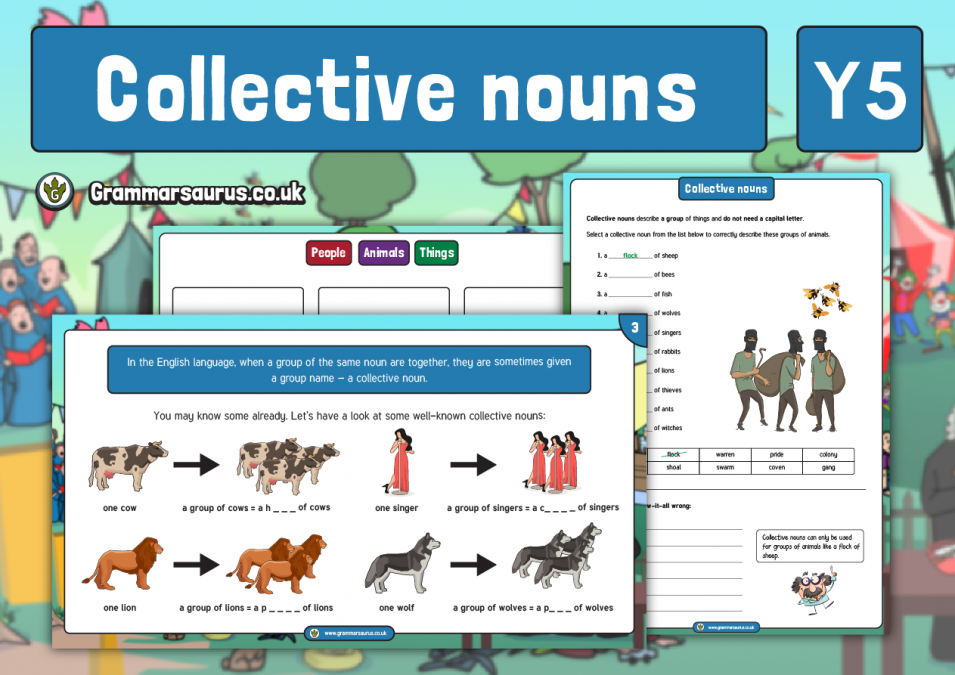 year-5-collective-nouns-lesson-pack-grammarsaurus