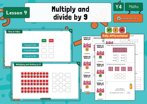 Year 4 Multiplication and Division – Multiply and divide by 9 – Lesson ...