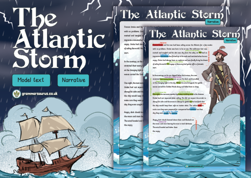 Year 4 Model Text – Narrative - The Atlantic Storm - Grammarsaurus
