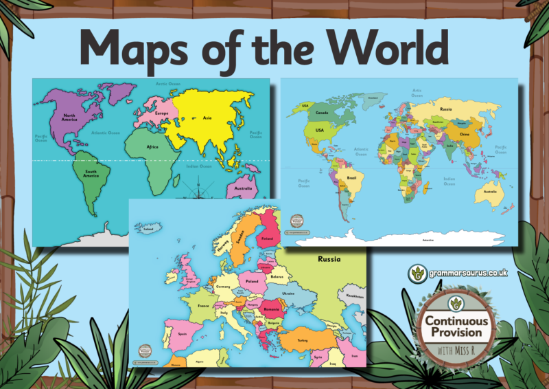 Continuous Provision - Exploration - Maps of the World - Grammarsaurus