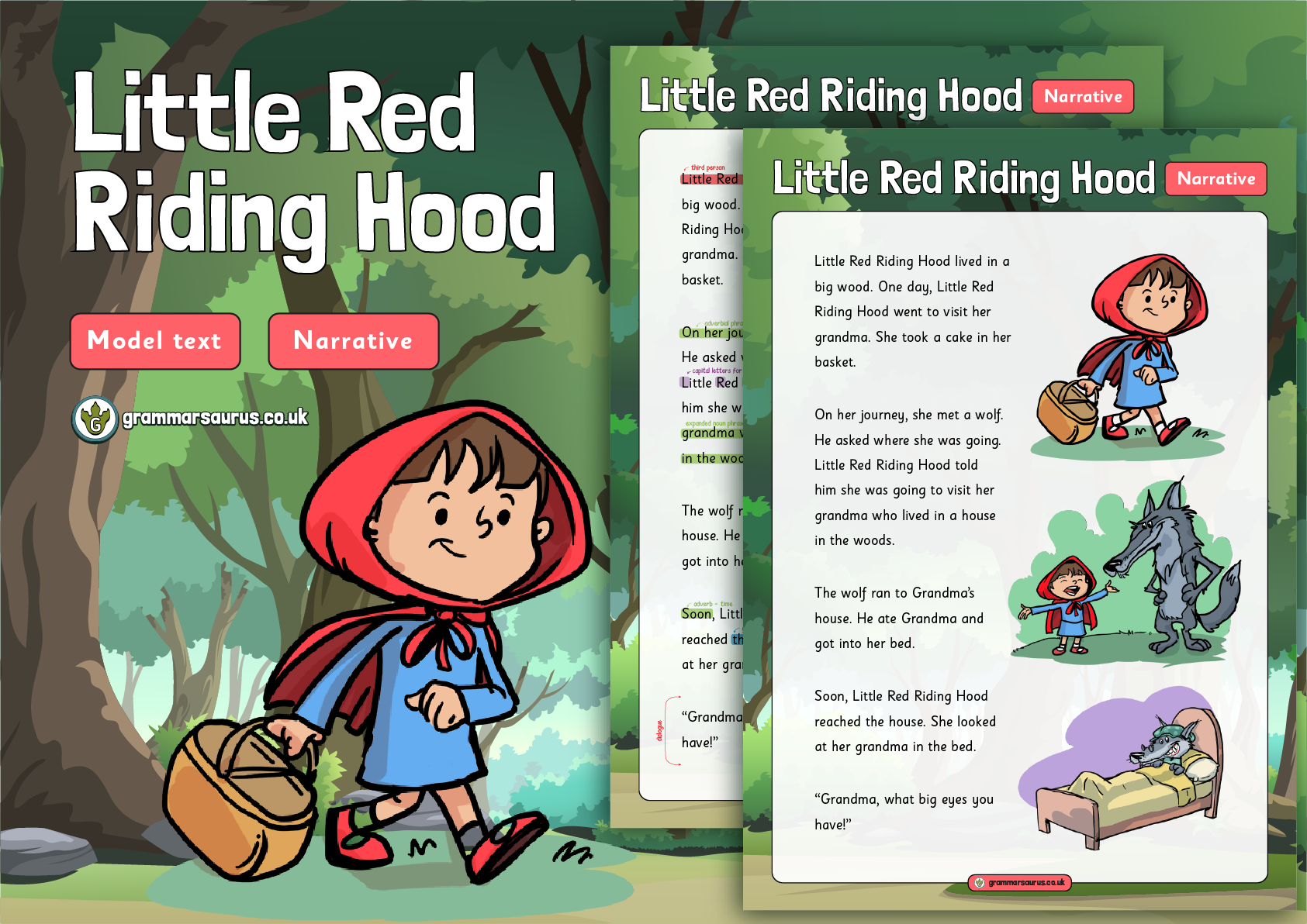 Little red riding hoe
