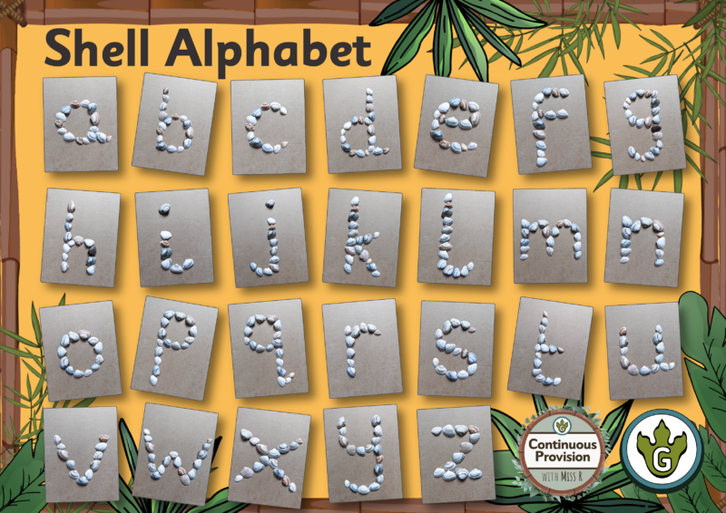 Continuous Provision - Display - Shell Alphabet - Grammarsaurus