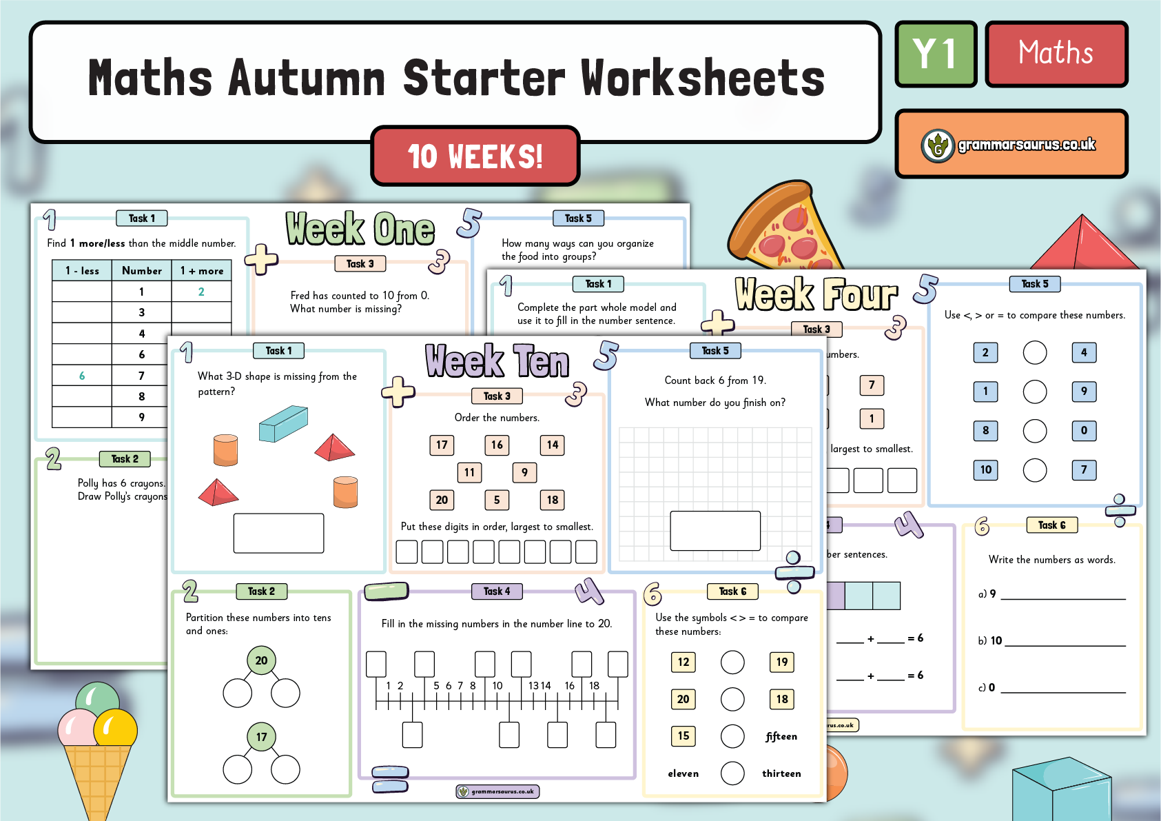 Starter worksheet. Math Weekly.