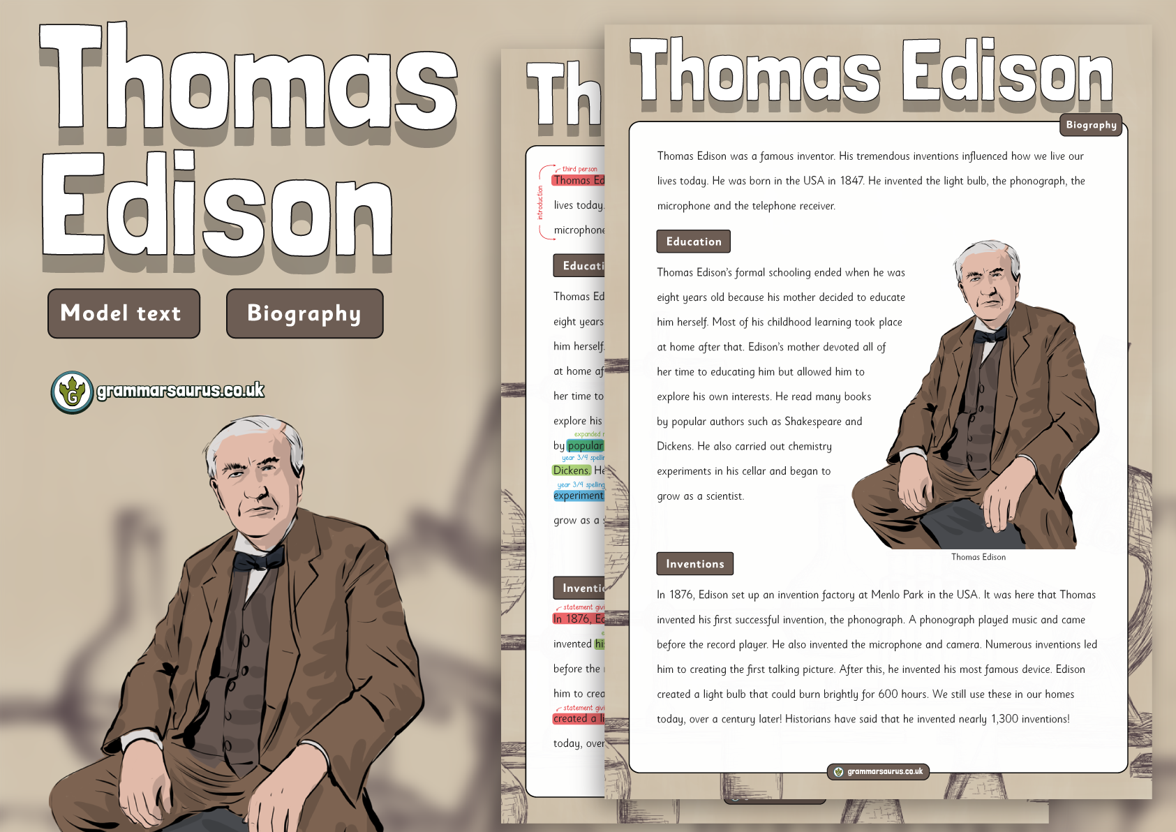 thomas edison biography ks2