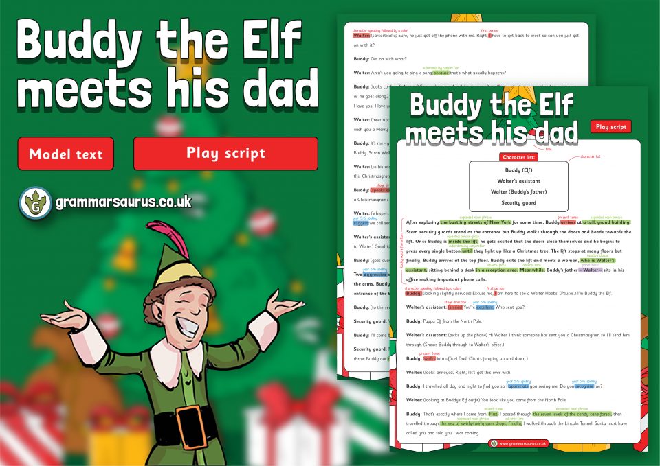 Y5 Play script - Grammarsaurus