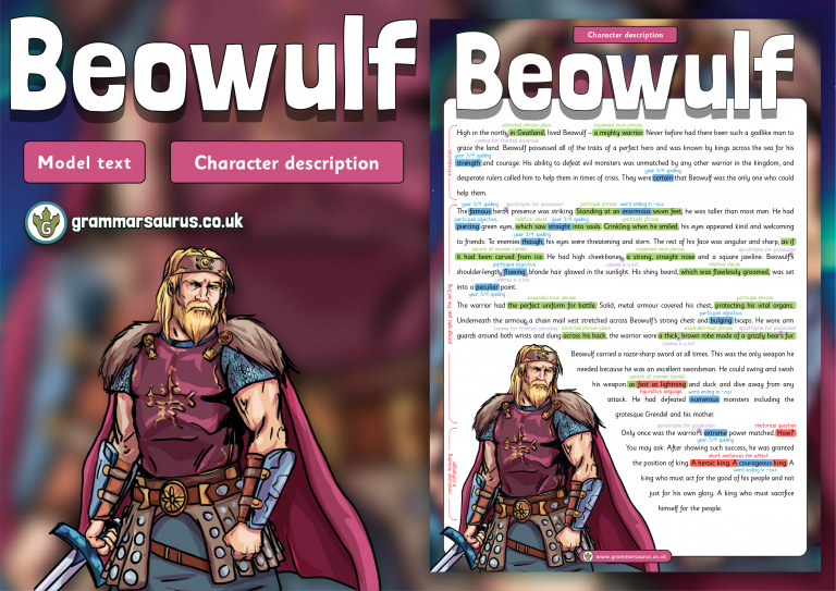 Year 4 Model Text – Character Description - Beowulf ( Gbsct P4 , 3rd ...