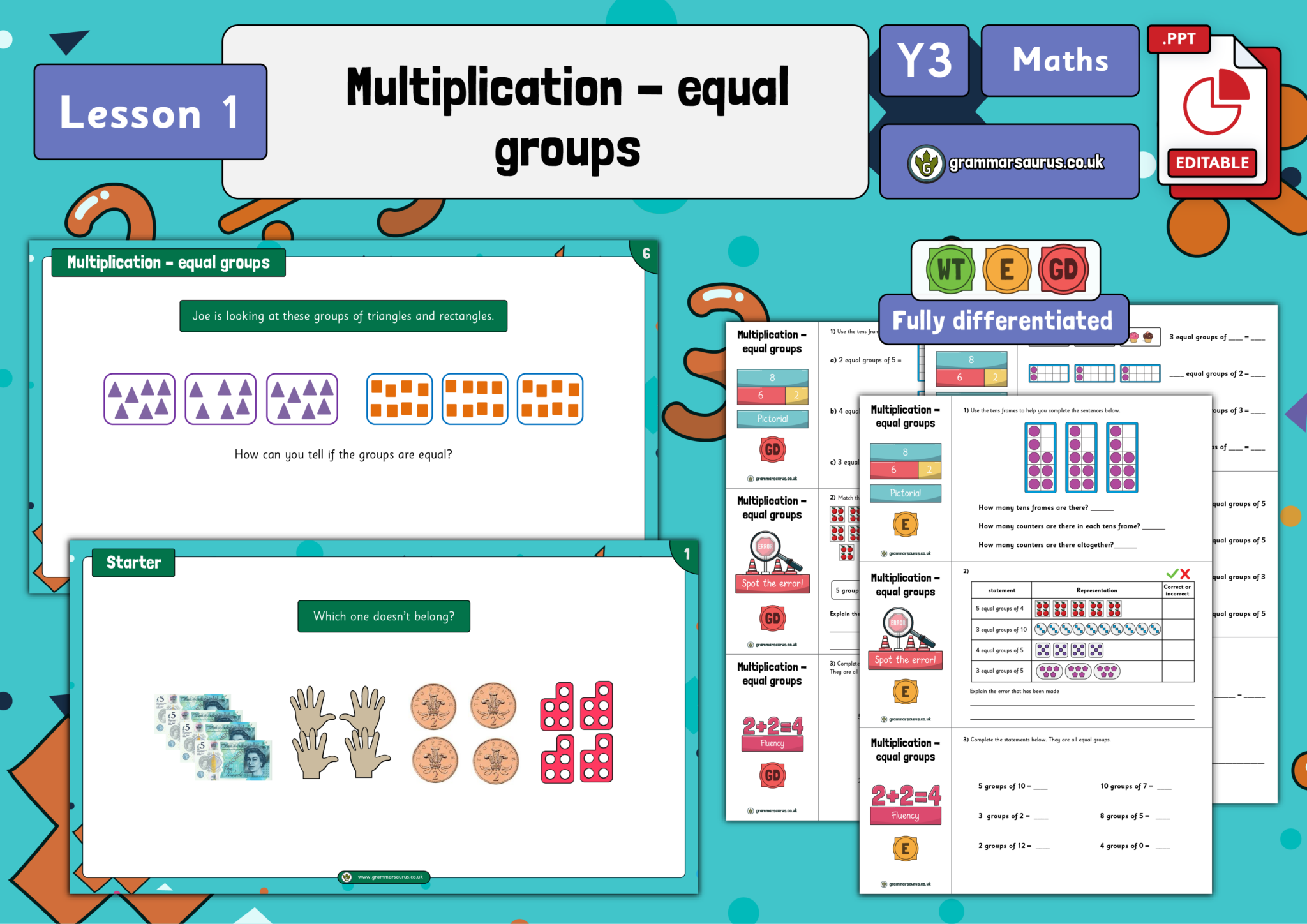 Year 3 Multiplication and Division - Understanding multiplication ...