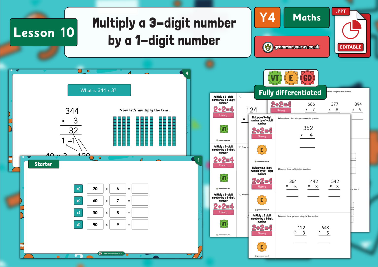 Year 4 - Multiplication and Division Part 2 - Dividing 3-digits by 1 ...