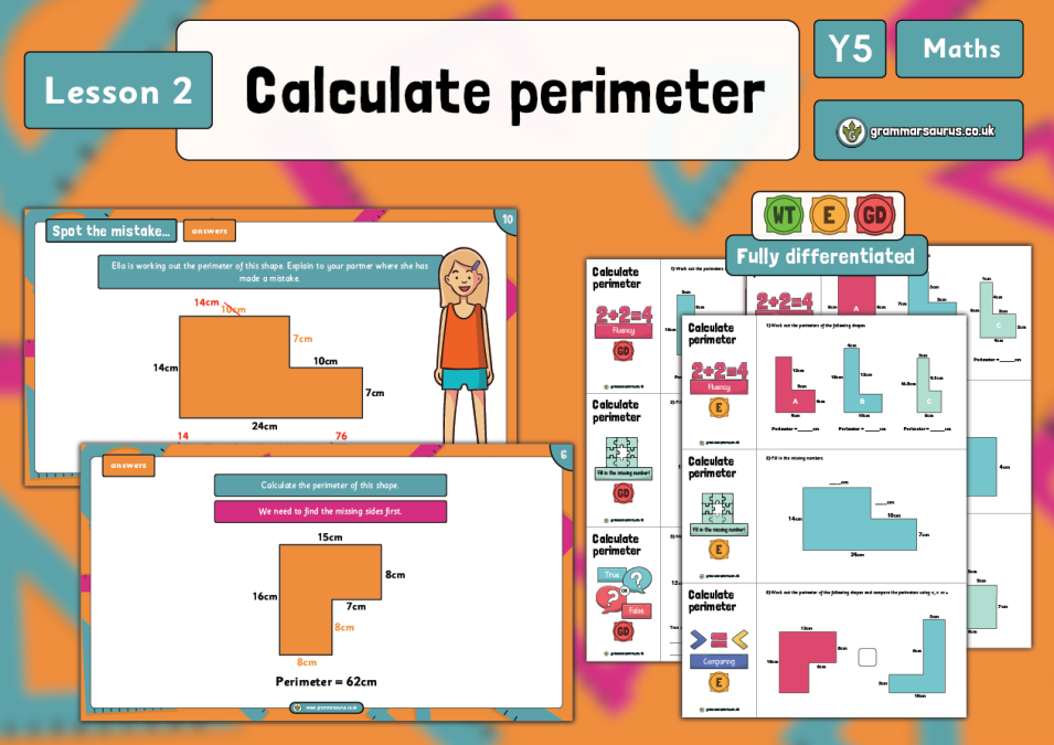 problem solving area and perimeter year 5