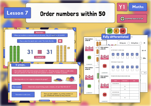 year-1-place-value-within-50-order-numbers-within-50-lesson-7