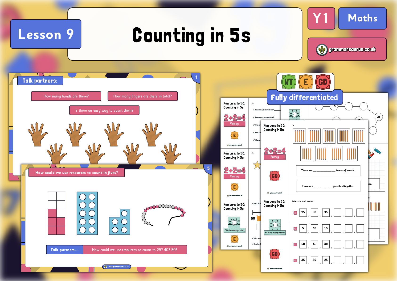 year-1-place-value-within-50-counting-in-5s-lesson-9-grammarsaurus