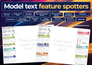 Model text feature spotters