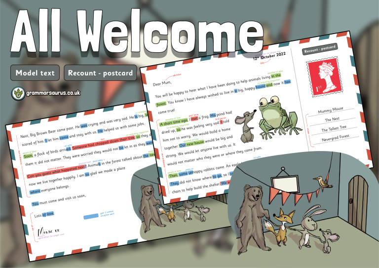 Year 1 Model Text Recount Postcard All ( gbsct P1, Kindergarten & Senior infants