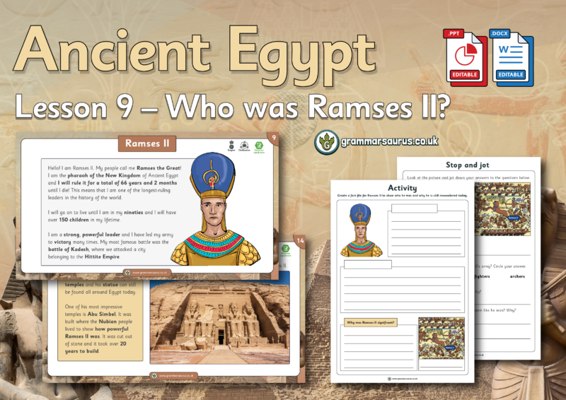 Year 3 History – Ancient Egypt – Who was Rameses II? Lesson 9 ...