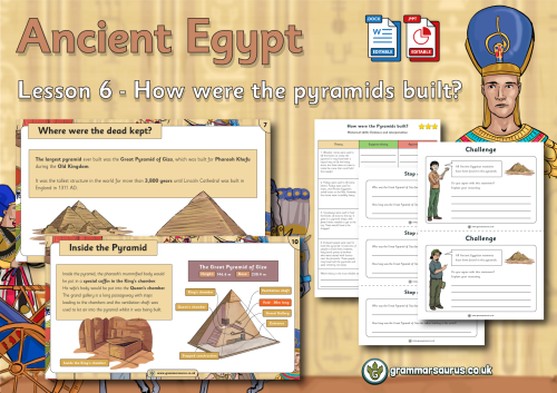 Year 3 History - Ancient Egypt - How were the pyramids built? Lesson 6 ...