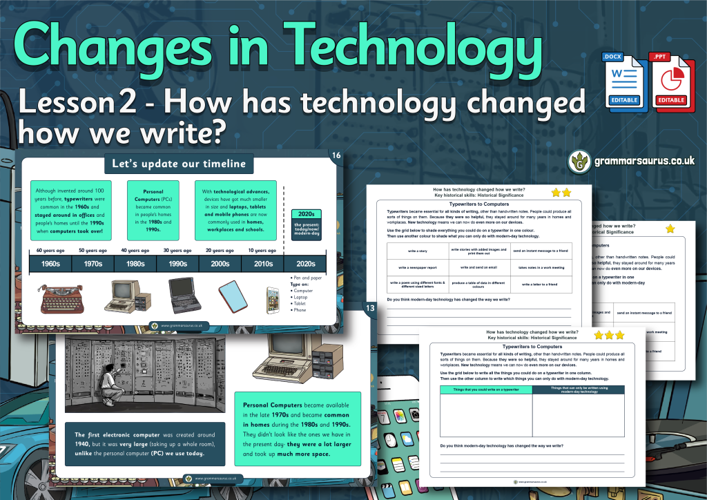 KS1 History Changes in Technology How has technology changed how we 