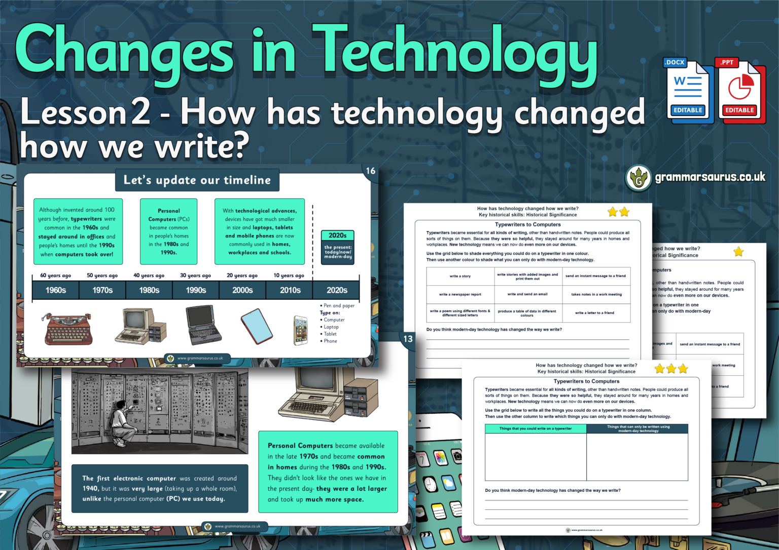 KS1 History - Changes in Technology - How has technology changed how we ...