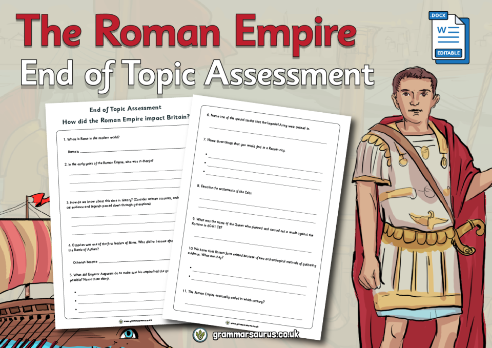 year-4-history-the-roman-empire-end-of-topic-assessment-grammarsaurus